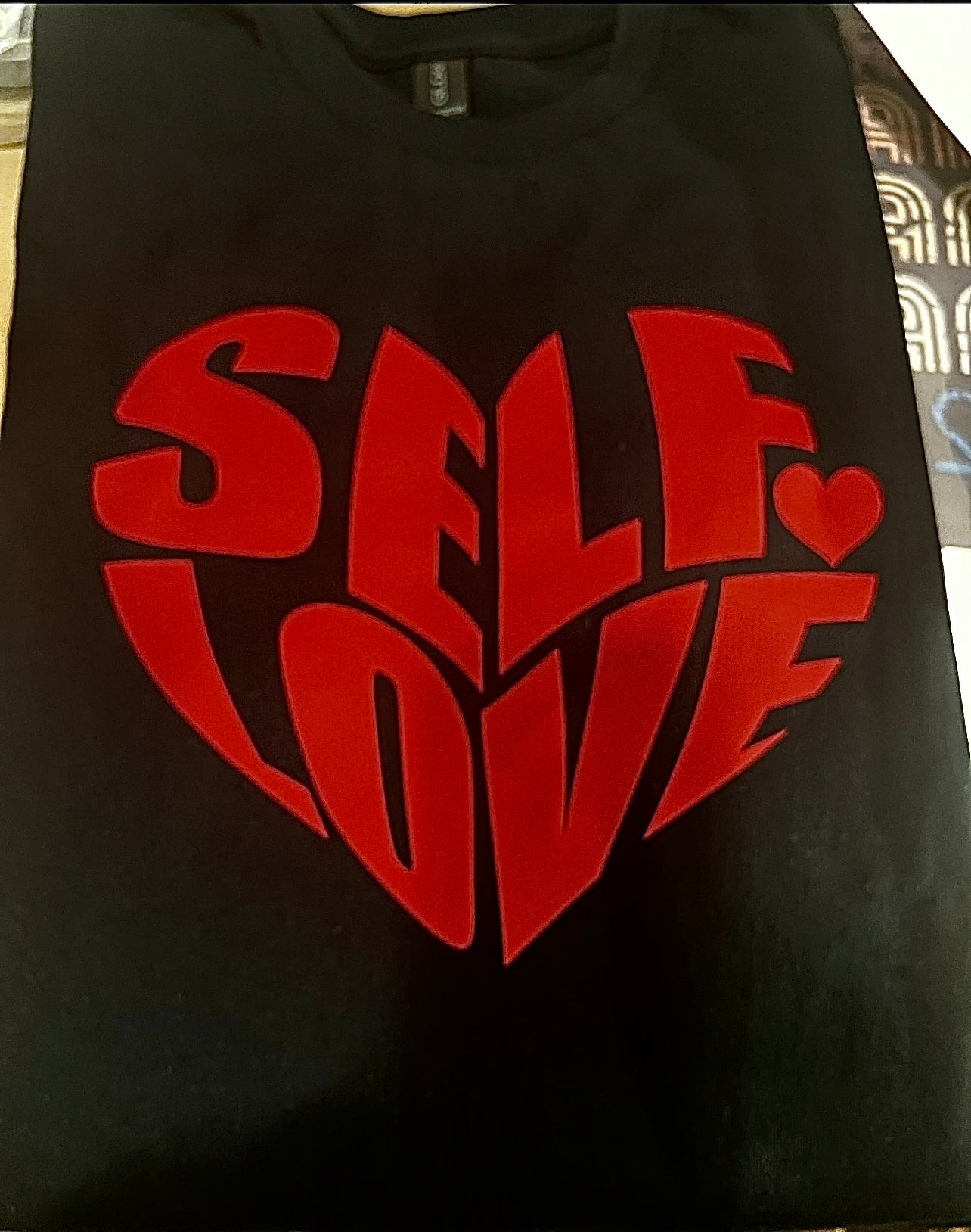Custom Designed - Women’s Distressed “Self Love Heart” Tee